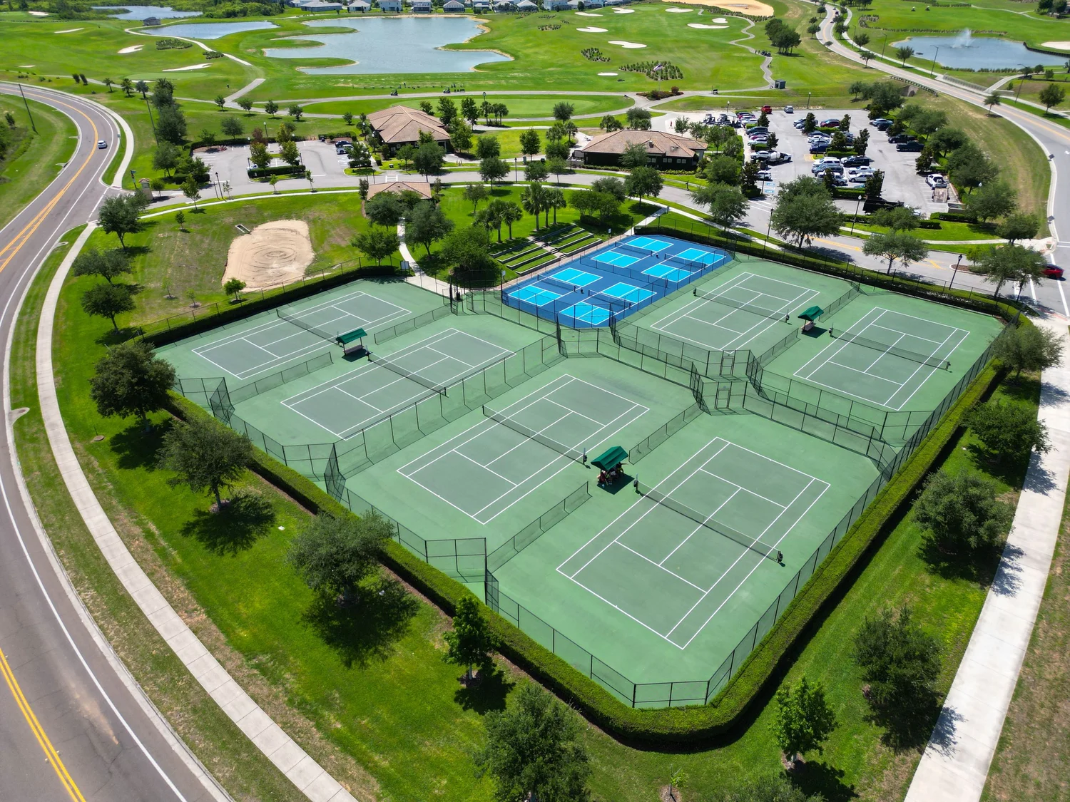 Tennis and pickleball courts at Champions Gate