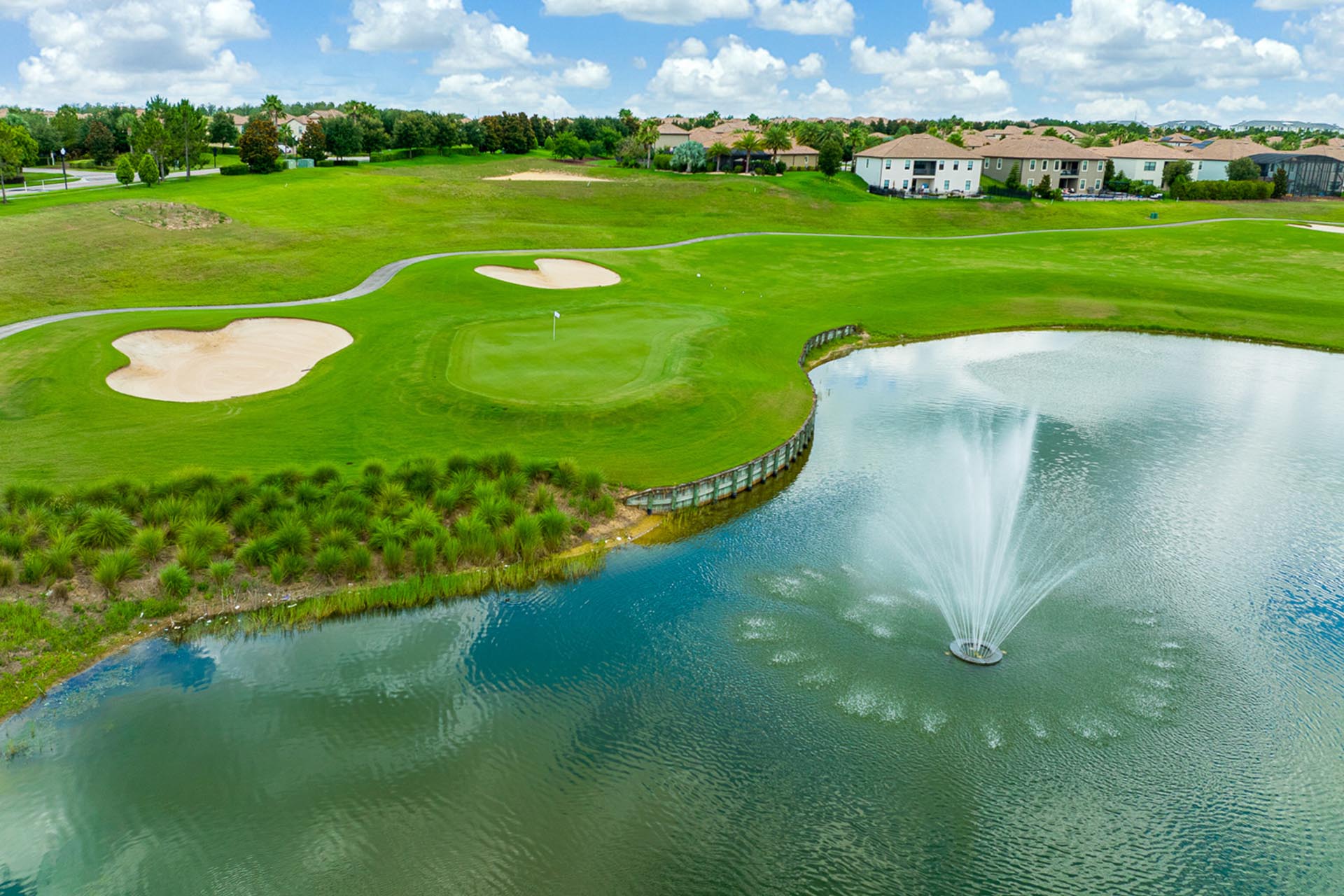 ChampionsGate Country Club golf course with water feature